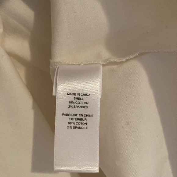 CeCe White Cotton short sleeve top XS - Picture 4 of 4